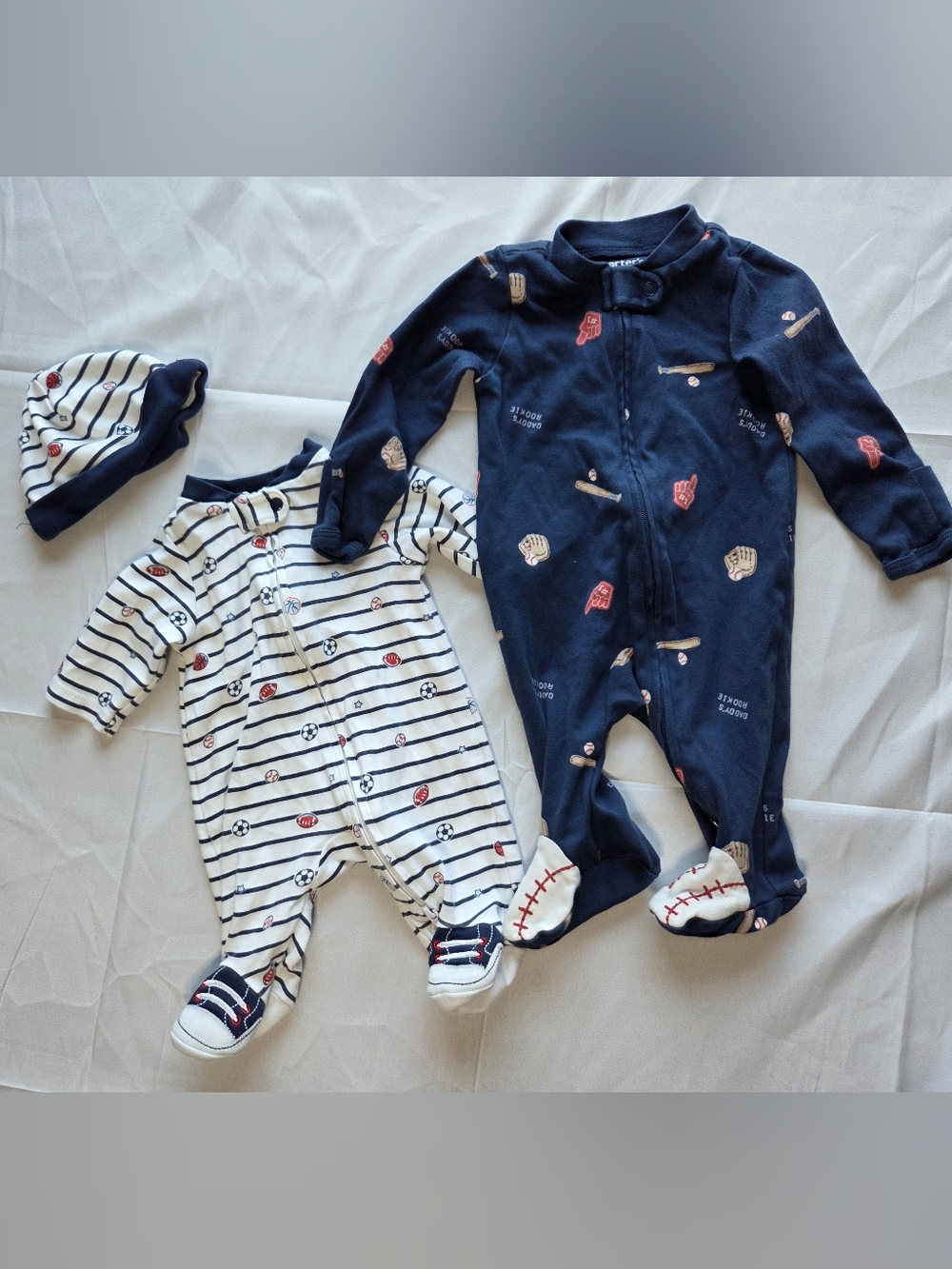 Carter's Baby Sports Set | 3-Piece Footie Set | Like New